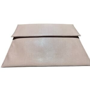 Glitzy Girl Pink Textured Clutch with silver chain